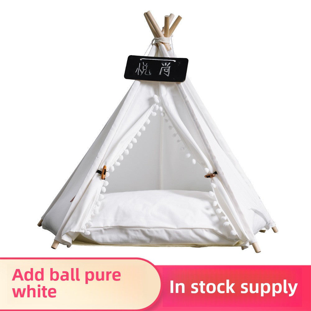Wholesale Pet Tent Cat House Dog House Teddy Removable Washable Cotton Canvas Lion Pet House Pet Supplies