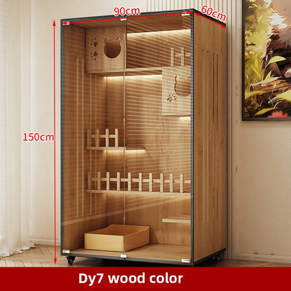 Wholesale Cat Villa Wooden Cat Cage Household Cat Nest Cat House Large Free Space Cat House Luxury Cat House Cat Cabinet