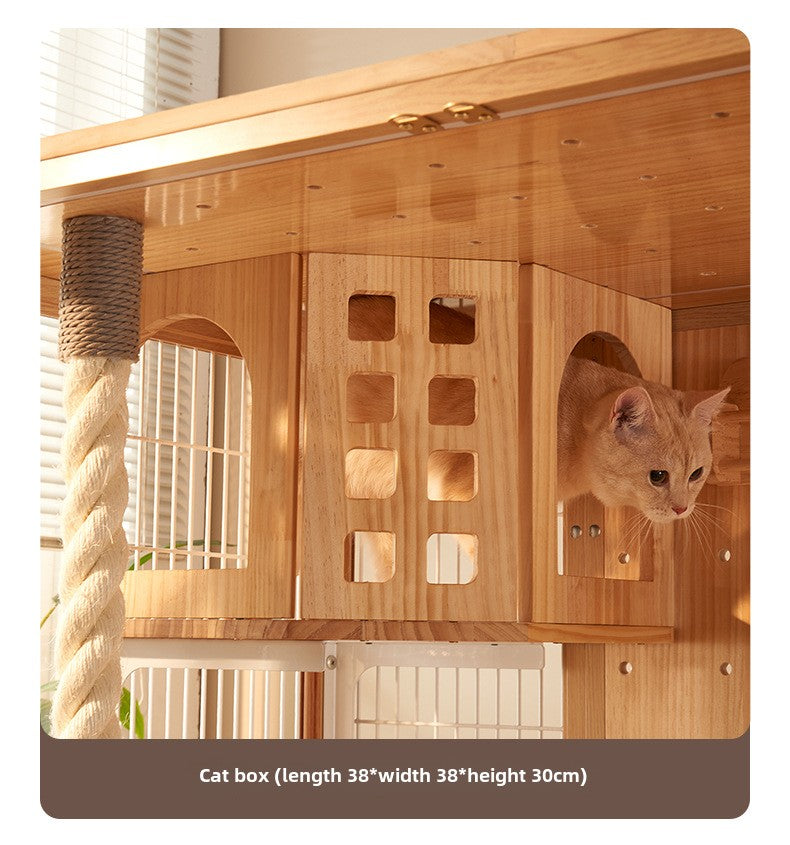 Cat villa interior cat box springboard hammock hammock basket fan board hanging ball scratching column cat head cat scratching board