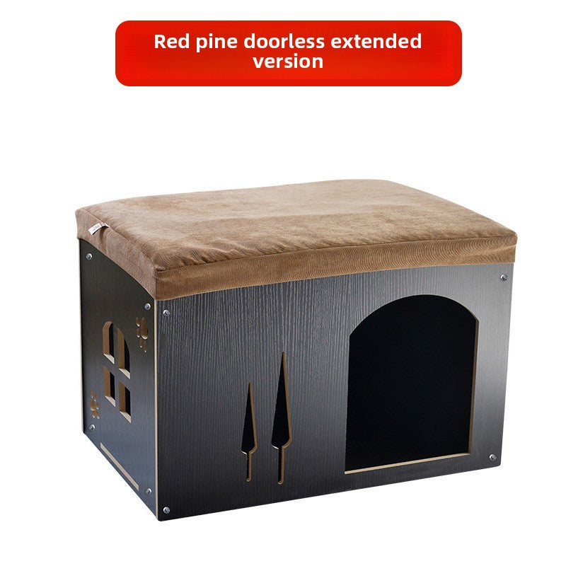 Wholesale Pet Shoe Changing Stool Removable and Washable Four Seasons Pet House Wooden Pet Nest Storage Kennel Cat Nest Rabbit Cage
