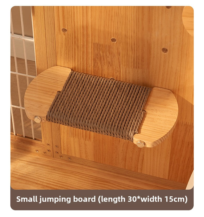 Cat villa interior cat box springboard hammock hammock basket fan board hanging ball scratching column cat head cat scratching board