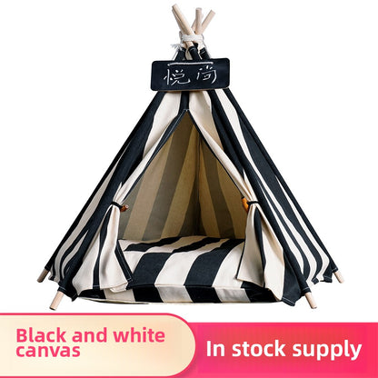 Wholesale Pet Tent Cat House Dog House Teddy Removable Washable Cotton Canvas Lion Pet House Pet Supplies