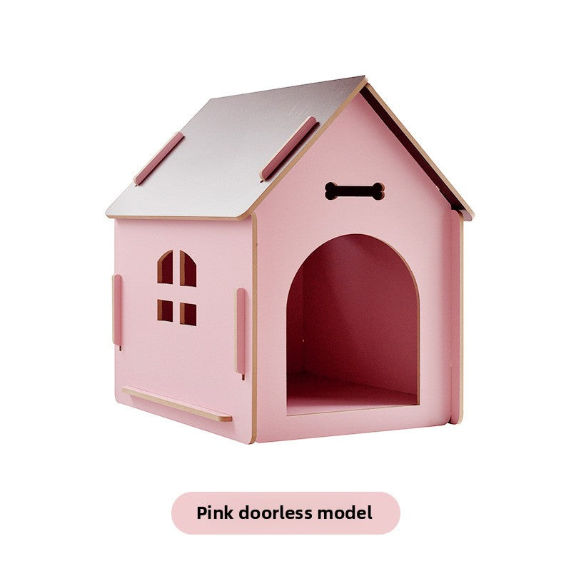 Wholesale pet dog house removable and easy to install Four Seasons cat nest wooden house dog cage indoor and outdoor universal