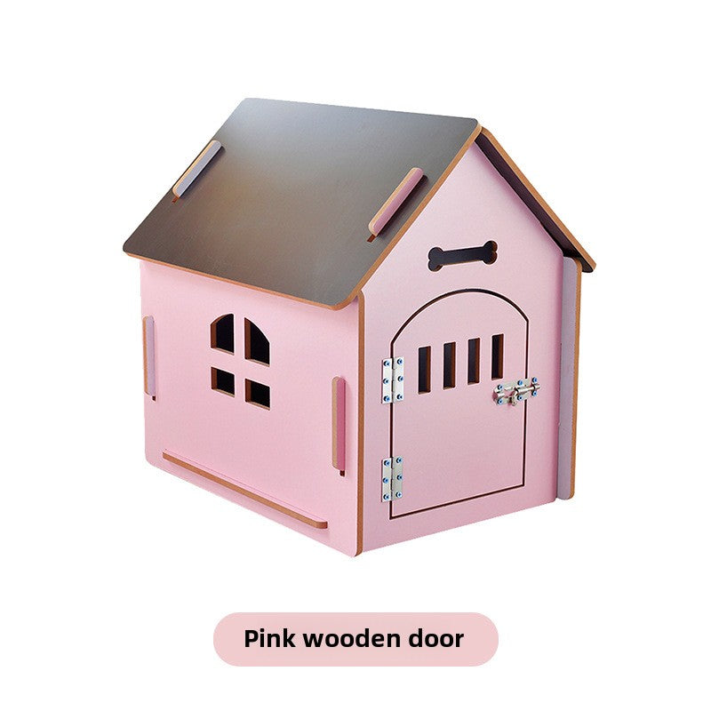 Wholesale pet dog house removable and easy to install Four Seasons cat nest wooden house dog cage indoor and outdoor universal
