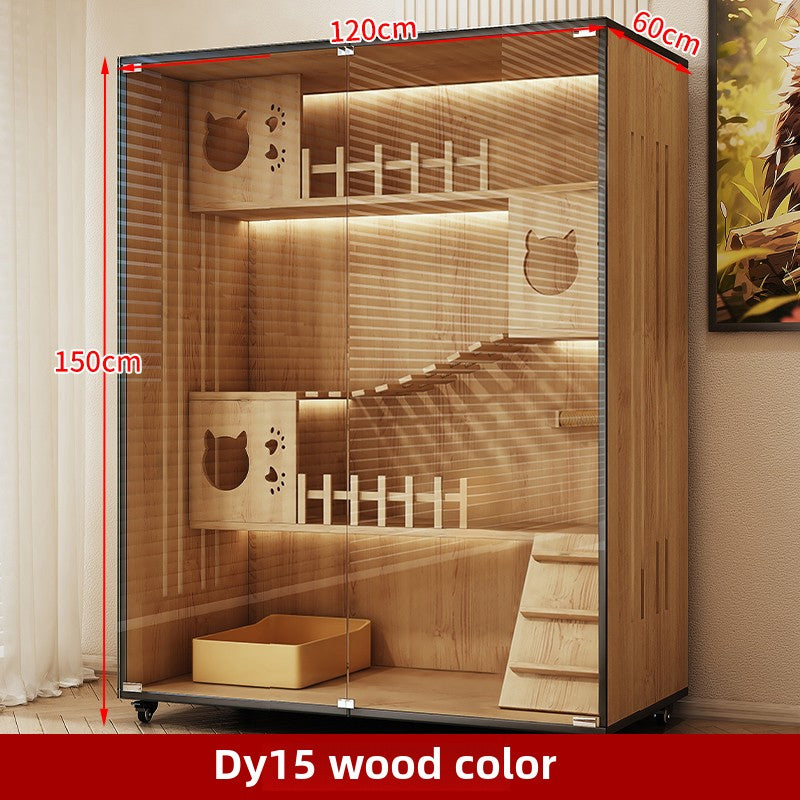 Wholesale Cat Villa Wooden Cat Cage Household Cat Nest Cat House Large Free Space Cat House Luxury Cat House Cat Cabinet