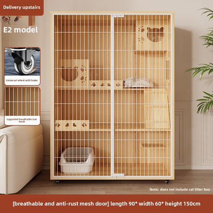 Wholesale Iron Mesh Cat Villa Pet Cabinet Cat Cage Household Indoor Cat Nest Cat House Large Space Cat House Cat House Cabinet