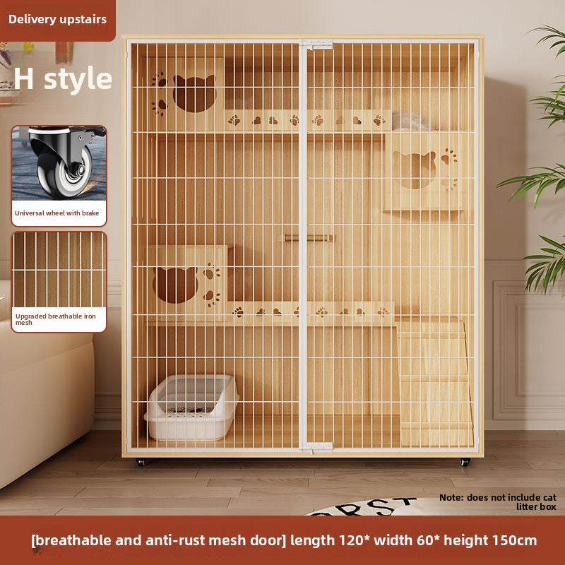 Wholesale Iron Mesh Cat Villa Pet Cabinet Cat Cage Household Indoor Cat Nest Cat House Large Space Cat House Cat House Cabinet