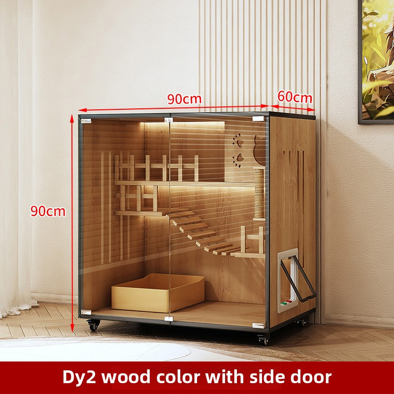 Wholesale Cat Villa Wooden Cat Cage Household Cat Nest Cat House Large Free Space Cat House Luxury Cat House Cat Cabinet