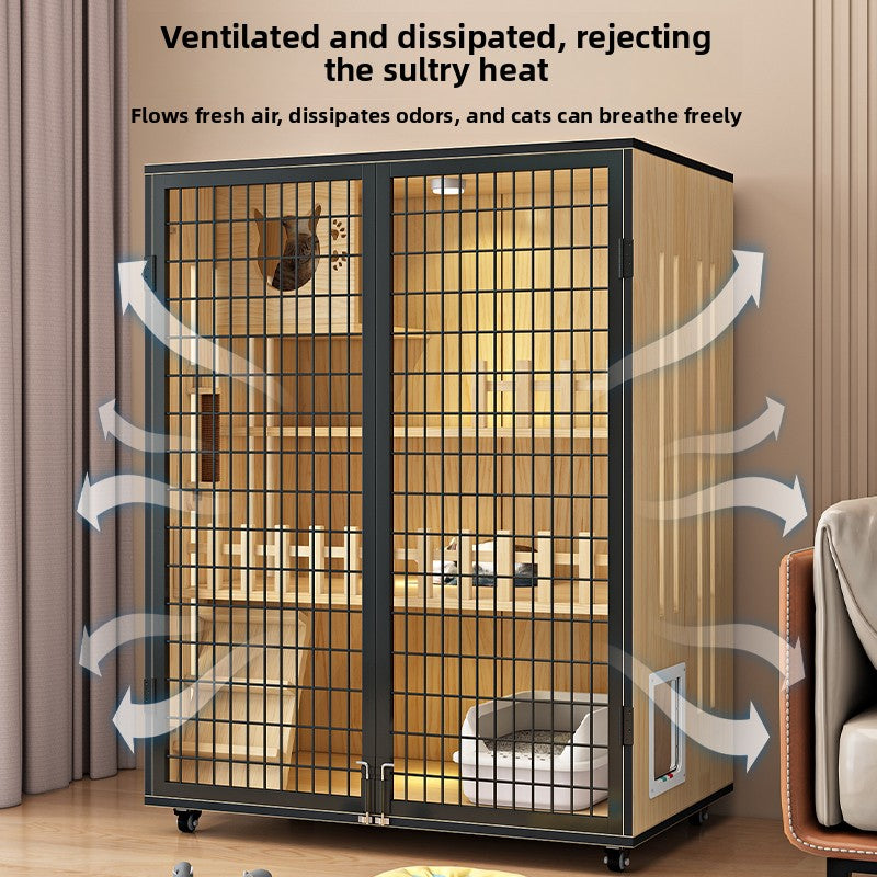 Wholesale Cat Villa Wooden Cat House  Integrated   Indoor Panoramic Cat Room