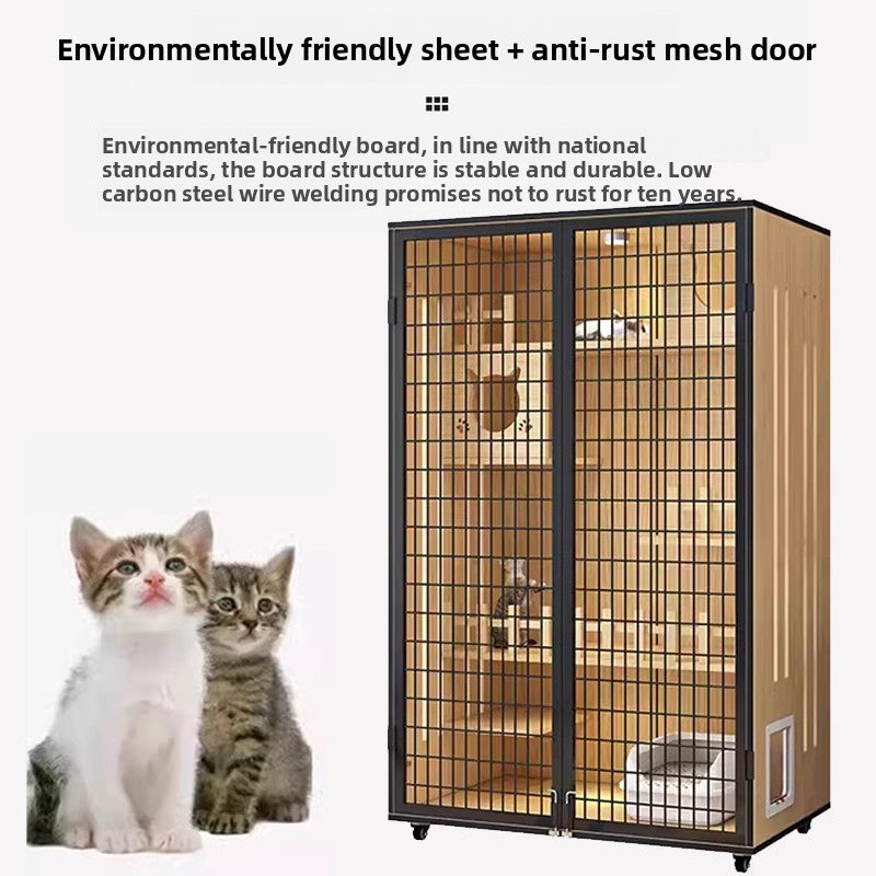 Wholesale Cat Villa Wooden Cat House  Integrated   Indoor Panoramic Cat Room