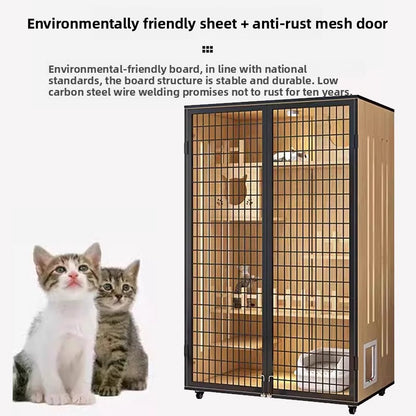 Wholesale Cat Villa Wooden Cat House  Integrated   Indoor Panoramic Cat Room