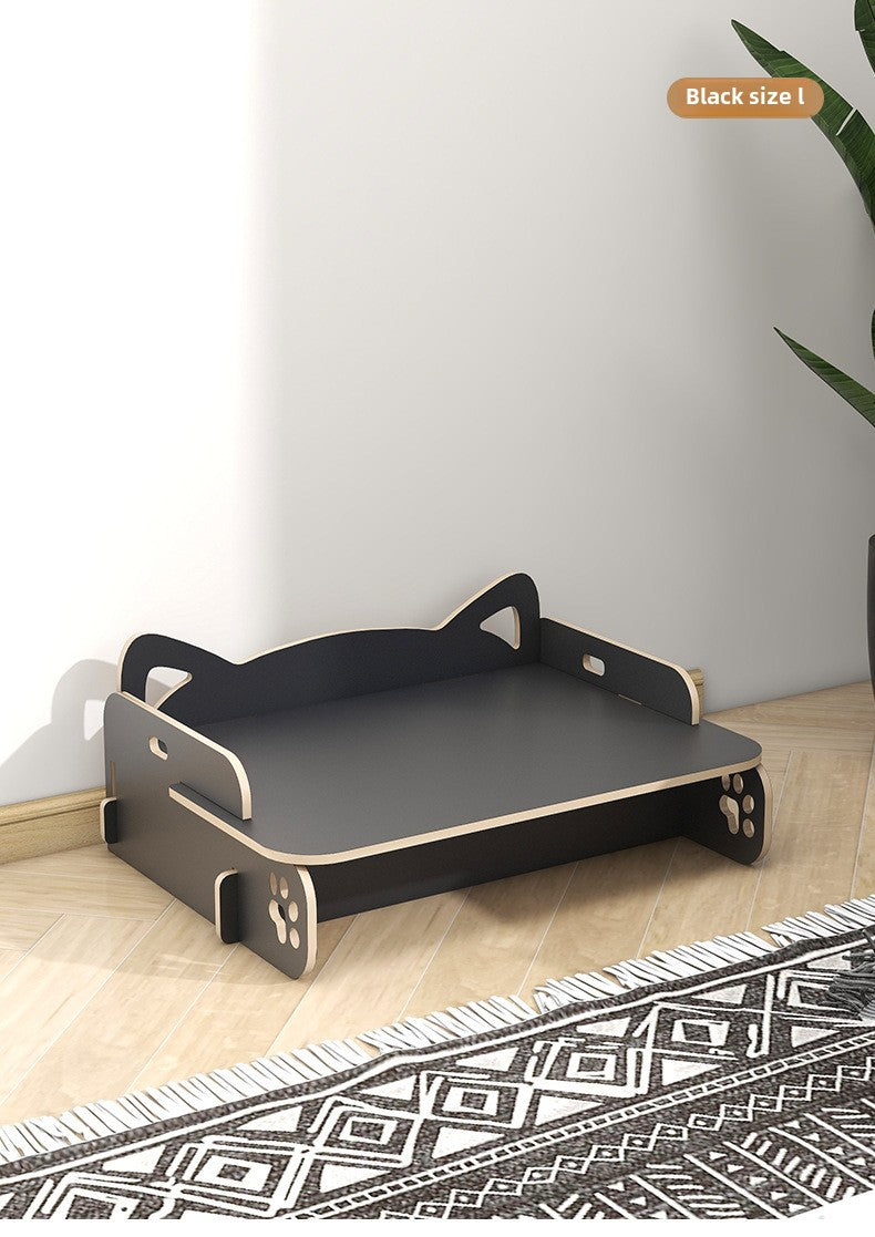 cattery Cat litter Pet bed Off the ground Solid wood cat litter Cat bed Universal in all seasons Small and medium sized dog bed Dog litter