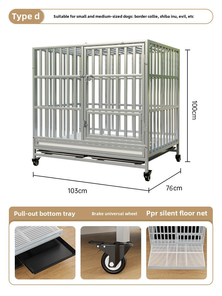 cattery, Dog Cage, Medium-sized Dog Toilet, Integrated Golden Retriever, Large Dog Side Herding Special Dog Cage, Extra Large Kennel, Universal in All Seasons