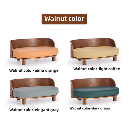 Solid wood pet nest pet sofa cat nest dog bed removable and washable summer four seasons universal medium and small