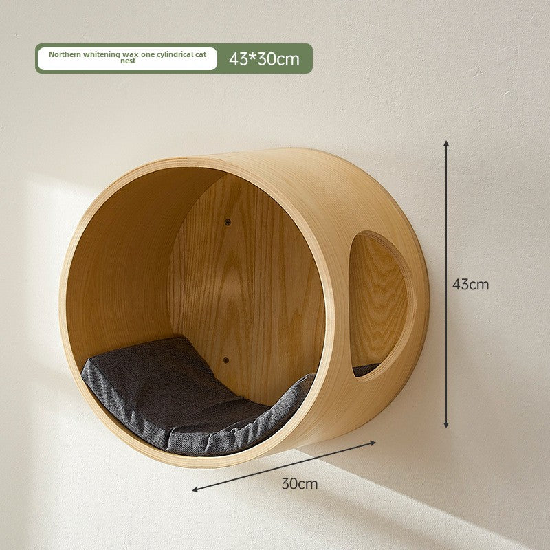 Cat climbing frame Wall type does not occupy the cat's nest Cat shelf Integrated accessories Cat scratching column Cat toy Cat springboard