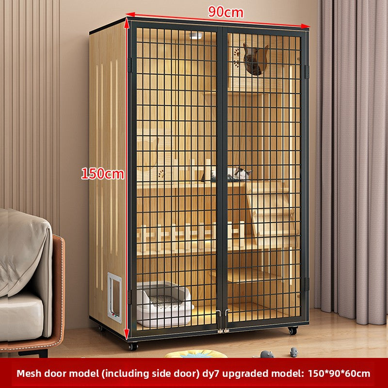 Wholesale Cat Villa Wooden Cat House  Integrated   Indoor Panoramic Cat Room