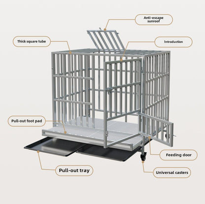 cattery, Dog Cage, Medium-sized Dog Toilet, Integrated Golden Retriever, Large Dog Side Herding Special Dog Cage, Extra Large Kennel, Universal in All Seasons