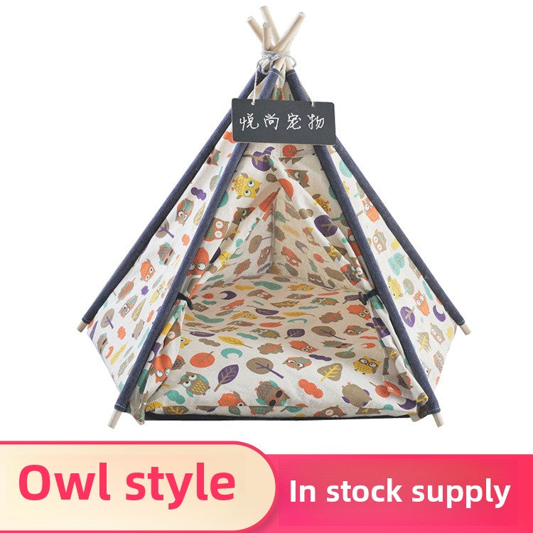 Wholesale Pure White Multicolor Cat Nest Kennel Pet Tent Nest Medium and Small Dog Foldable Game House