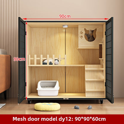 Wholesale Cat Villa Wooden Cat House  Integrated   Indoor Panoramic Cat Room