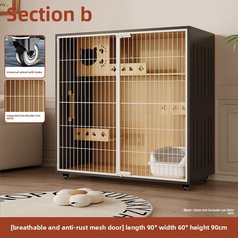 Wholesale Iron Mesh Cat Villa Pet Cabinet Cat Cage Household Indoor Cat Nest Cat House Large Space Cat House Cat House Cabinet