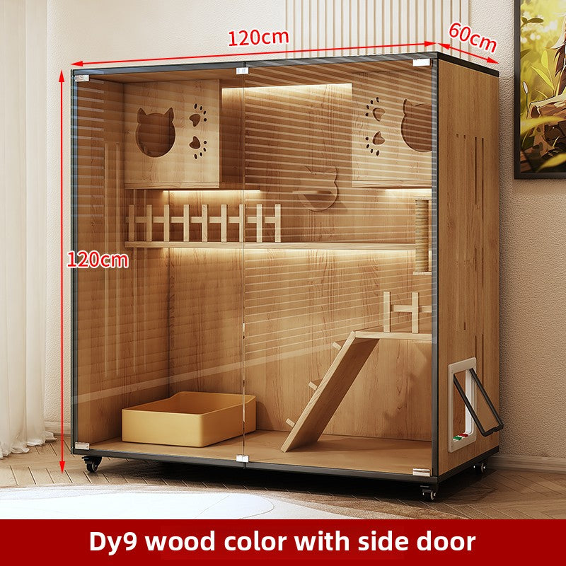 Wholesale Cat Villa Wooden Cat Cage Household Cat Nest Cat House Large Free Space Cat House Luxury Cat House Cat Cabinet