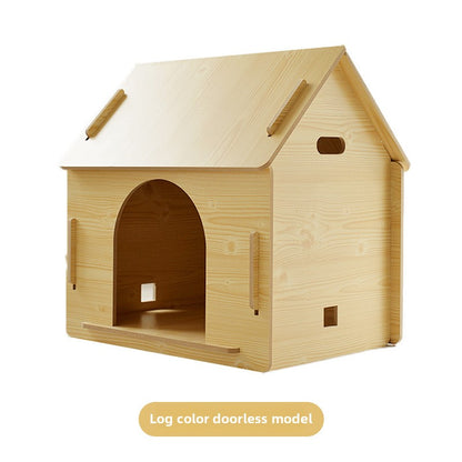 Wholesale Wooden Dog Cage Dog House Pet Fence Pet Wooden House Dog House Dog Cage Dog Mattress Cat Nest Free Four Seasons Mat