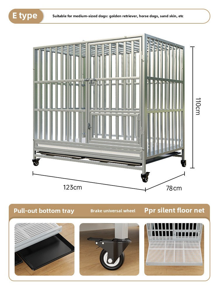 cattery, Dog Cage, Medium-sized Dog Toilet, Integrated Golden Retriever, Large Dog Side Herding Special Dog Cage, Extra Large Kennel, Universal in All Seasons