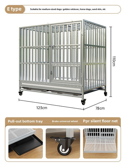 cattery, Dog Cage, Medium-sized Dog Toilet, Integrated Golden Retriever, Large Dog Side Herding Special Dog Cage, Extra Large Kennel, Universal in All Seasons