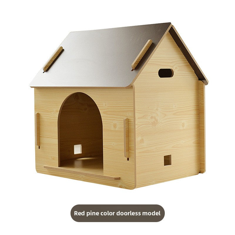 Wholesale Wooden Dog Cage Dog House Pet Fence Pet Wooden House Dog House Dog Cage Dog Mattress Cat Nest Free Four Seasons Mat