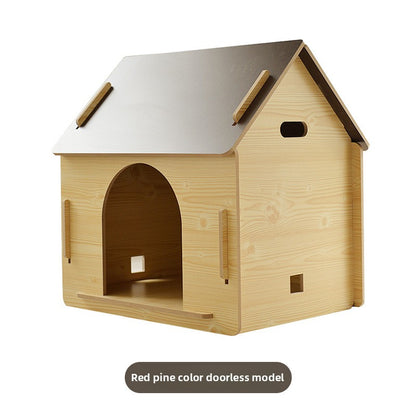 Wholesale Wooden Dog Cage Dog House Pet Fence Pet Wooden House Dog House Dog Cage Dog Mattress Cat Nest Free Four Seasons Mat