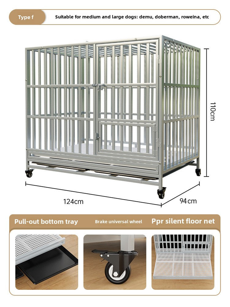 cattery, Dog Cage, Medium-sized Dog Toilet, Integrated Golden Retriever, Large Dog Side Herding Special Dog Cage, Extra Large Kennel, Universal in All Seasons