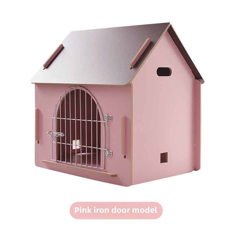 Wholesale Wooden Dog Cage Dog House Pet Fence Pet Wooden House Dog House Dog Cage Dog Mattress Cat Nest Free Four Seasons Mat