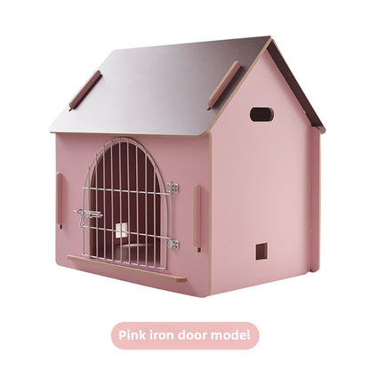 Wholesale Wooden Dog Cage Dog House Pet Fence Pet Wooden House Dog House Dog Cage Dog Mattress Cat Nest Free Four Seasons Mat