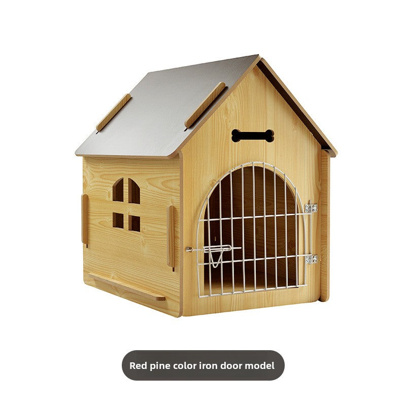 Wholesale new spot detachable wooden dog house cat house pet with window dog house chalet indoor outdoor pass