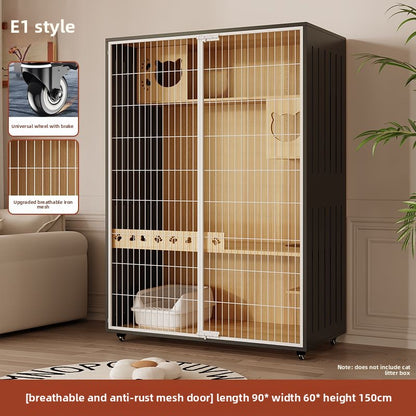 Wholesale Iron Mesh Cat Villa Pet Cabinet Cat Cage Household Indoor Cat Nest Cat House Large Space Cat House Cat House Cabinet