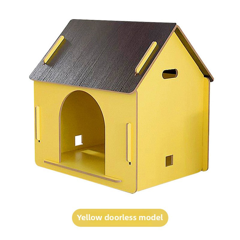 Wholesale Wooden Dog Cage Dog House Pet Fence Pet Wooden House Dog House Dog Cage Dog Mattress Cat Nest Free Four Seasons Mat