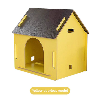 Wholesale Wooden Dog Cage Dog House Pet Fence Pet Wooden House Dog House Dog Cage Dog Mattress Cat Nest Free Four Seasons Mat