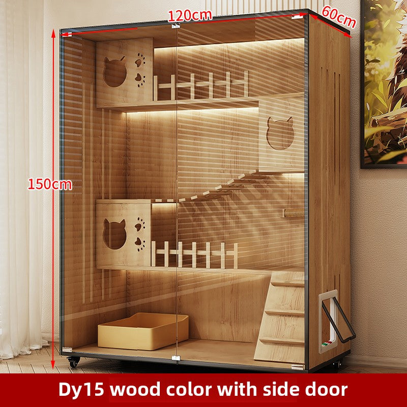 Wholesale Cat Villa Wooden Cat Cage Household Cat Nest Cat House Large Free Space Cat House Luxury Cat House Cat Cabinet