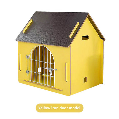 Wholesale Wooden Dog Cage Dog House Pet Fence Pet Wooden House Dog House Dog Cage Dog Mattress Cat Nest Free Four Seasons Mat
