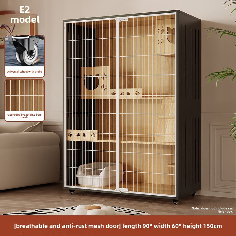 Wholesale Iron Mesh Cat Villa Pet Cabinet Cat Cage Household Indoor Cat Nest Cat House Large Space Cat House Cat House Cabinet