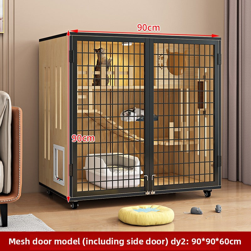 Wholesale Cat Villa Wooden Cat House  Integrated   Indoor Panoramic Cat Room