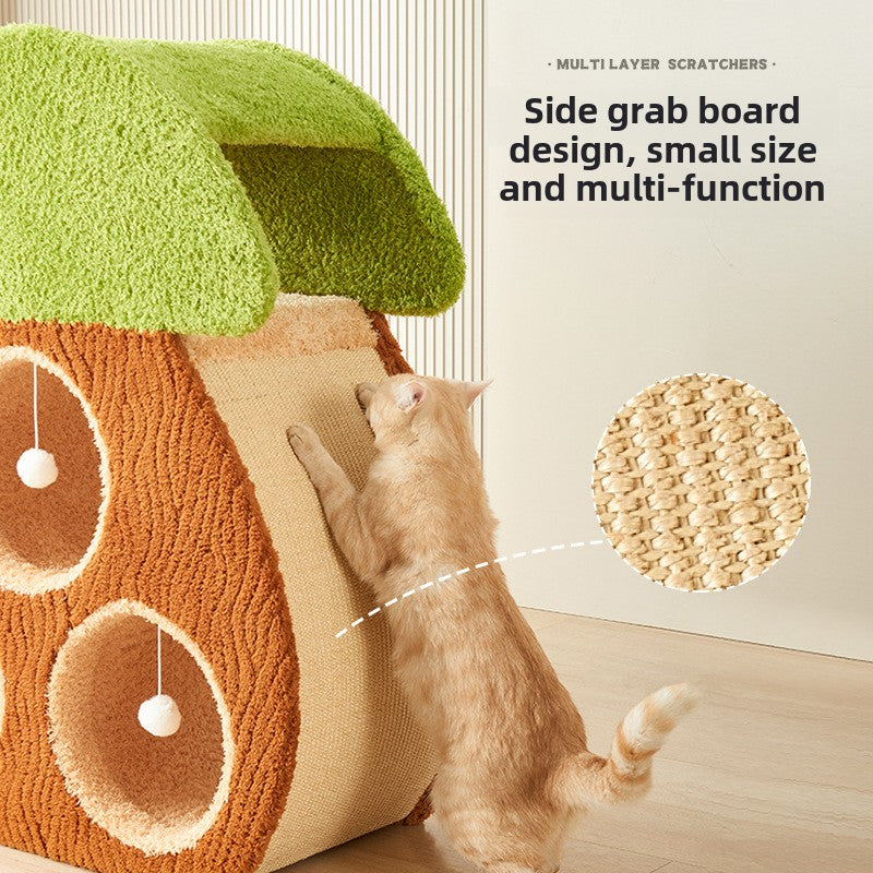 cattery large cat tree jumping platform, integrated luxury cat shelf, villa cat nest does not occupy a tree hole, not solid wood