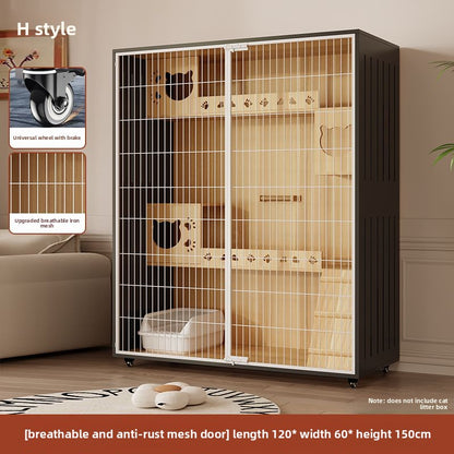 Wholesale Iron Mesh Cat Villa Pet Cabinet Cat Cage Household Indoor Cat Nest Cat House Large Space Cat House Cat House Cabinet