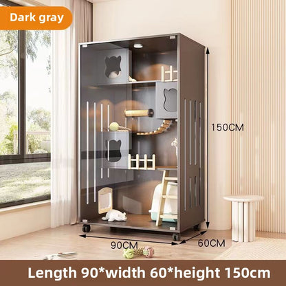 Cat Cage Cat Villa Pet Cabinet Large Free Space Luxury Cat Cat House Cat House Cat House Pet Cabinet