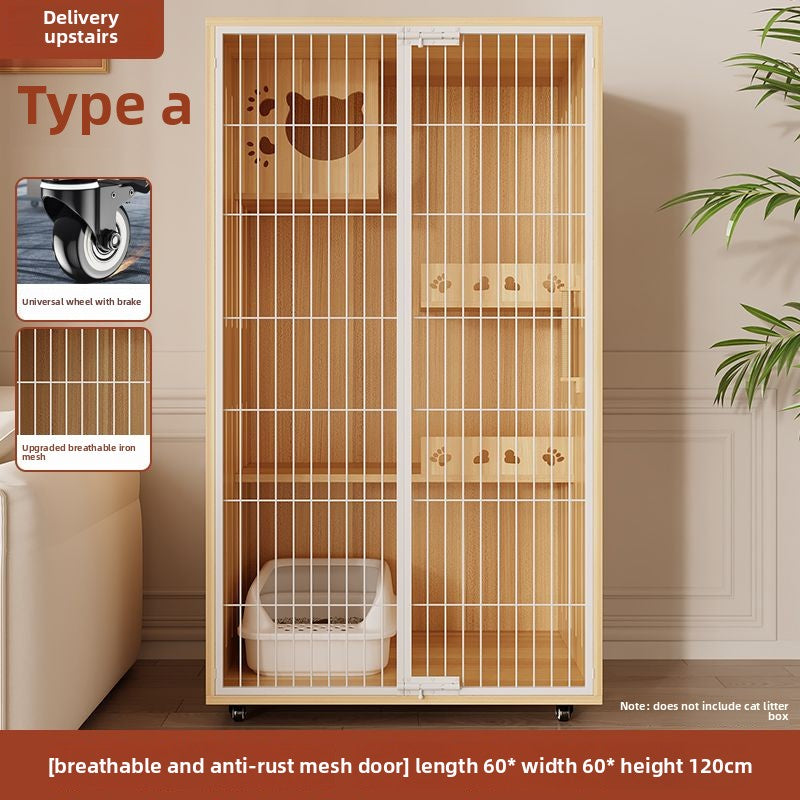 Wholesale Iron Mesh Cat Villa Pet Cabinet Cat Cage Household Indoor Cat Nest Cat House Large Space Cat House Cat House Cabinet