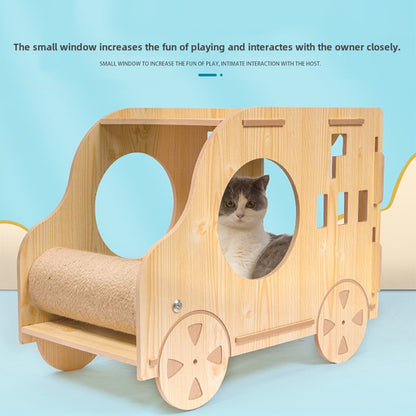 New Solid Wood Cat Nest Kennel Four Seasons General Motors Cat Bed Cat House Cat Scratch Post Cat Toy