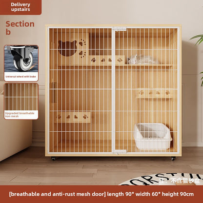 Wholesale Iron Mesh Cat Villa Pet Cabinet Cat Cage Household Indoor Cat Nest Cat House Large Space Cat House Cat House Cabinet