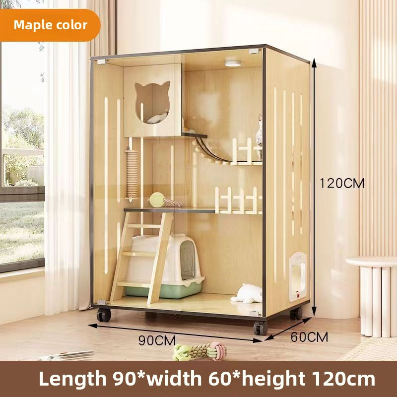 Cat Cage Cat Villa Pet Cabinet Large Free Space Luxury Cat Cat House Cat House Cat House Pet Cabinet