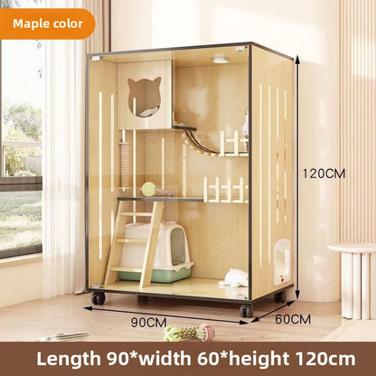 Cat Cage Cat Villa Pet Cabinet Large Free Space Luxury Cat Cat House Cat House Cat House Pet Cabinet