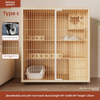 Wholesale Iron Mesh Cat Villa Pet Cabinet Cat Cage Household Indoor Cat Nest Cat House Large Space Cat House Cat House Cabinet